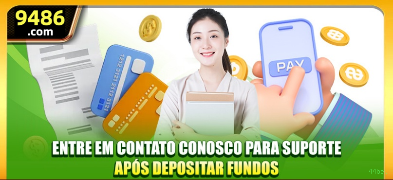 Imagem promocional da 44bet mostrando a plataforma e suas vantagens